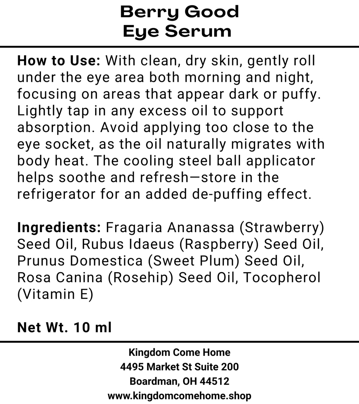 Berry Good Eye Serum