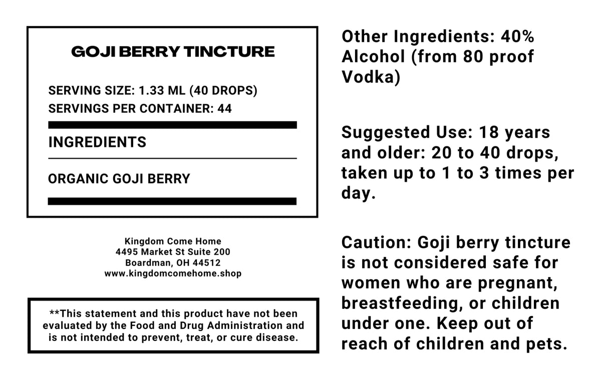Goji Berry Tincture