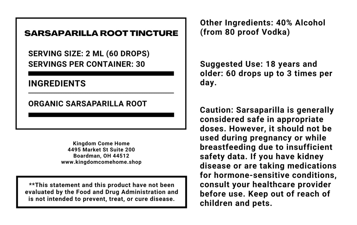 Sarsaparilla Root Tincture