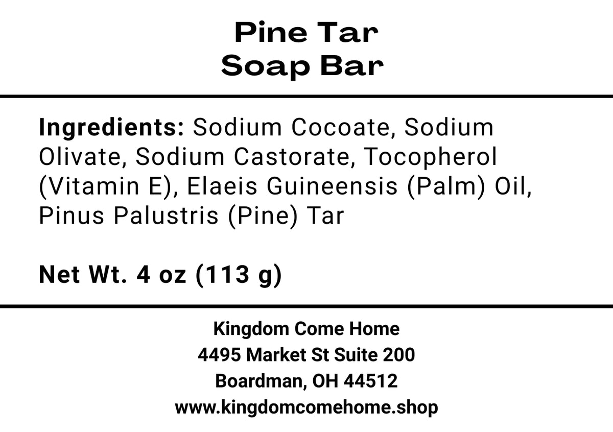 Pine Tar Soap Bar
