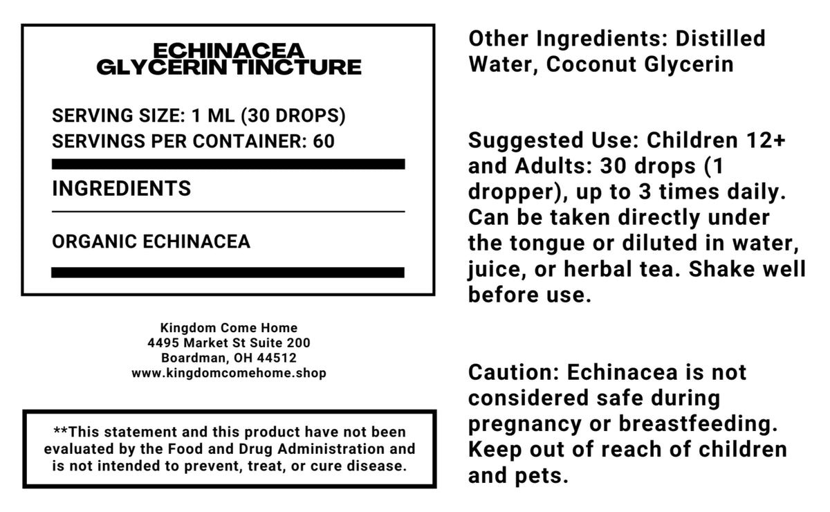 Echinacea - Glycerin Tincture