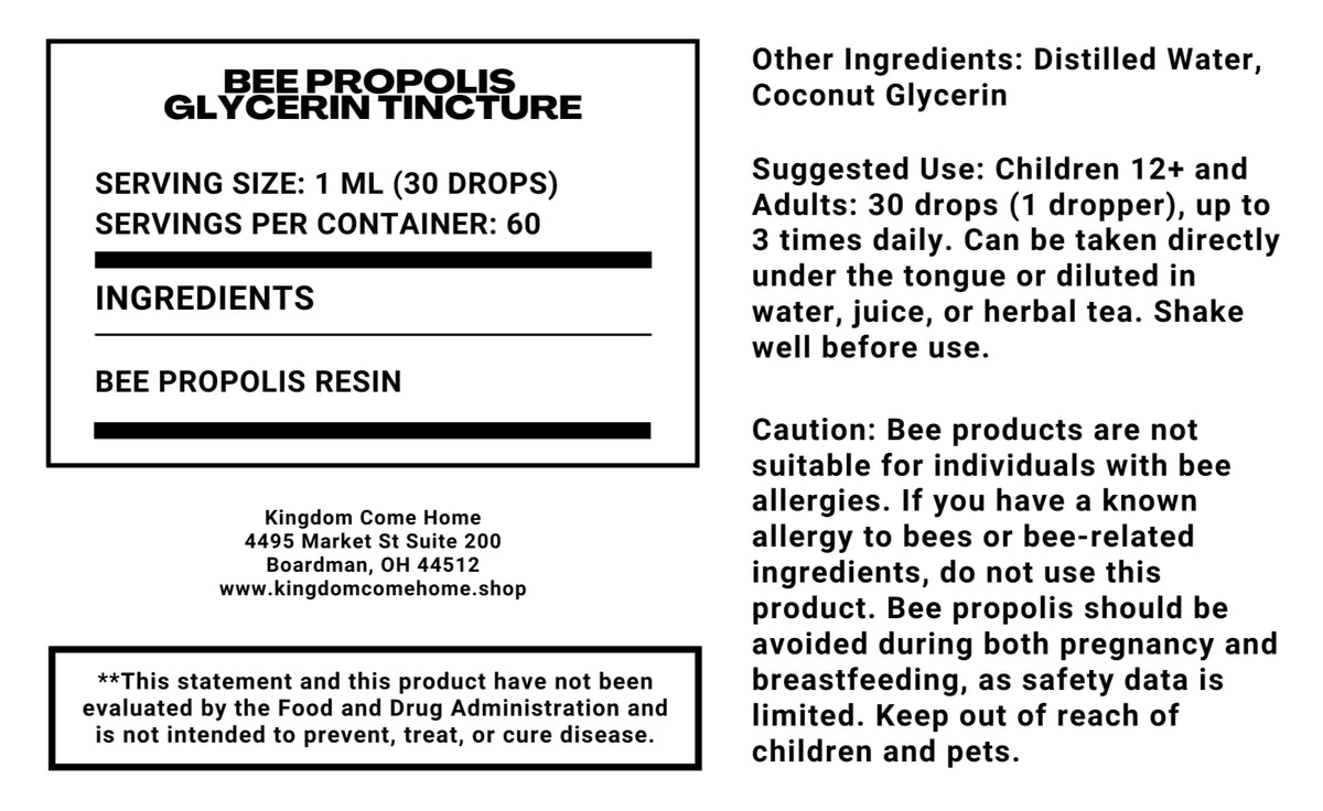 Bee Propolis - Glycerin Tincture