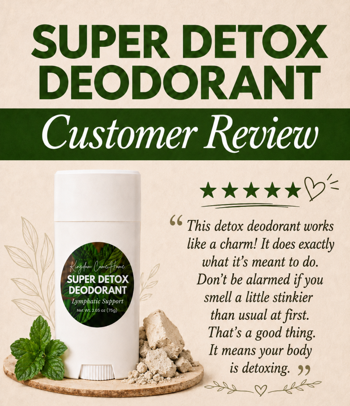 Super Detox Deodorant - Lymphatic Support