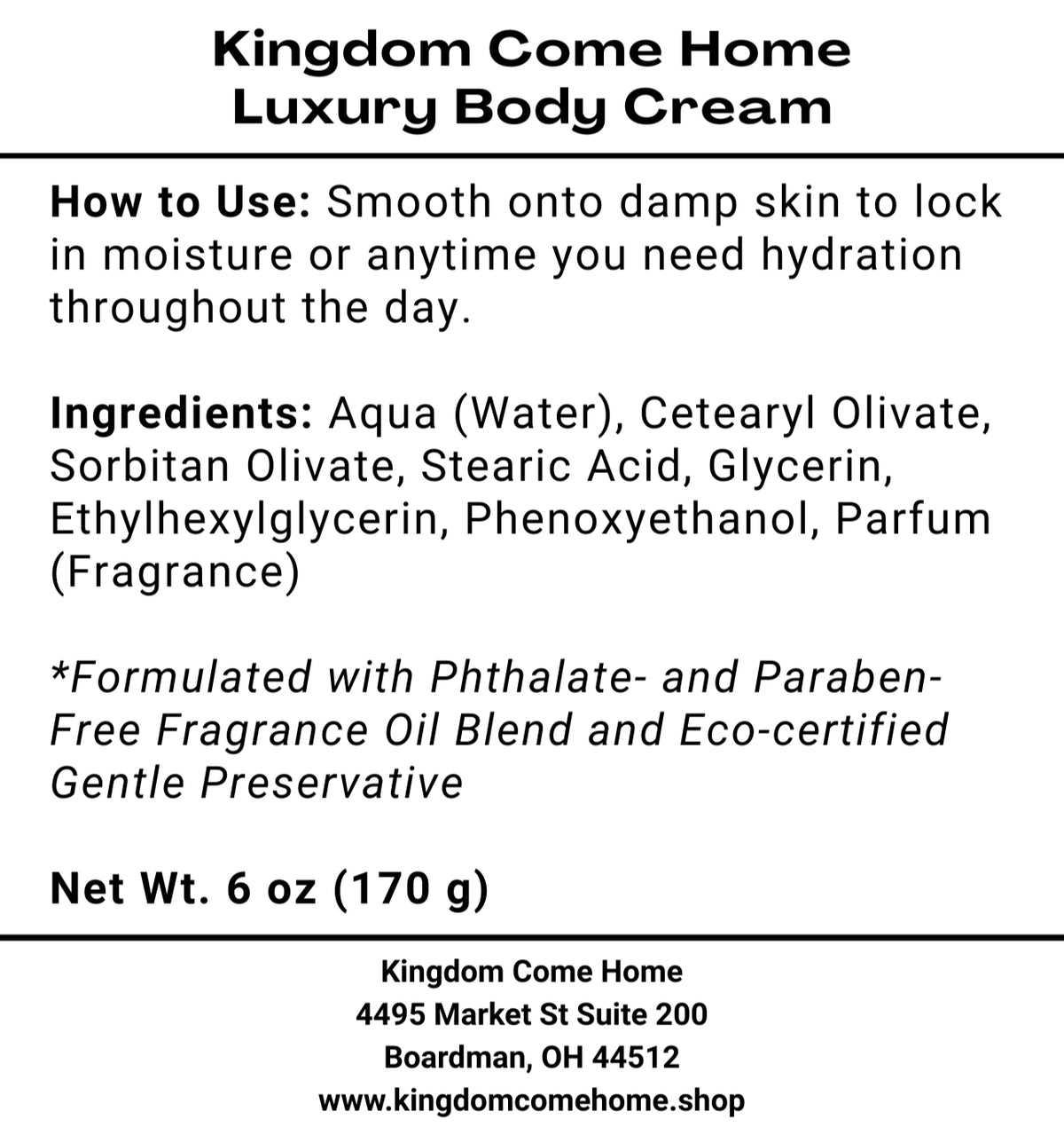 Summer Sorbet Luxury Body Cream