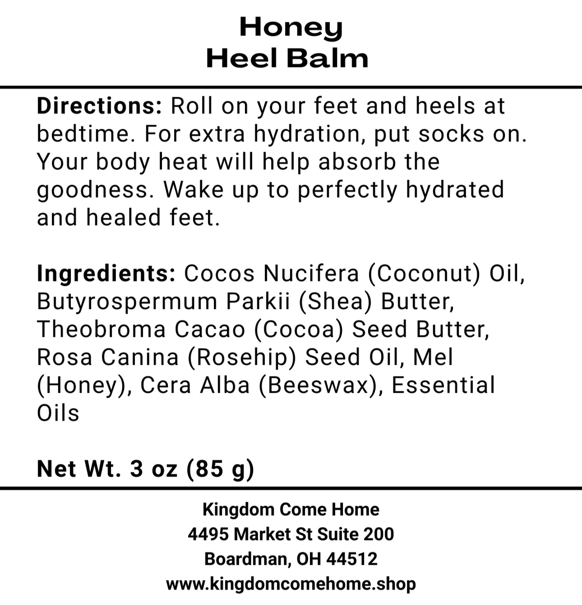 Honey Heel Balm