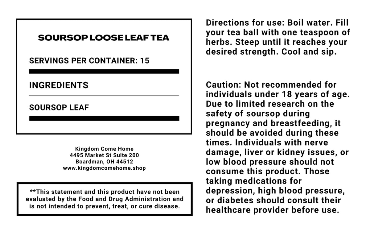 Soursop Loose Leaf Tea