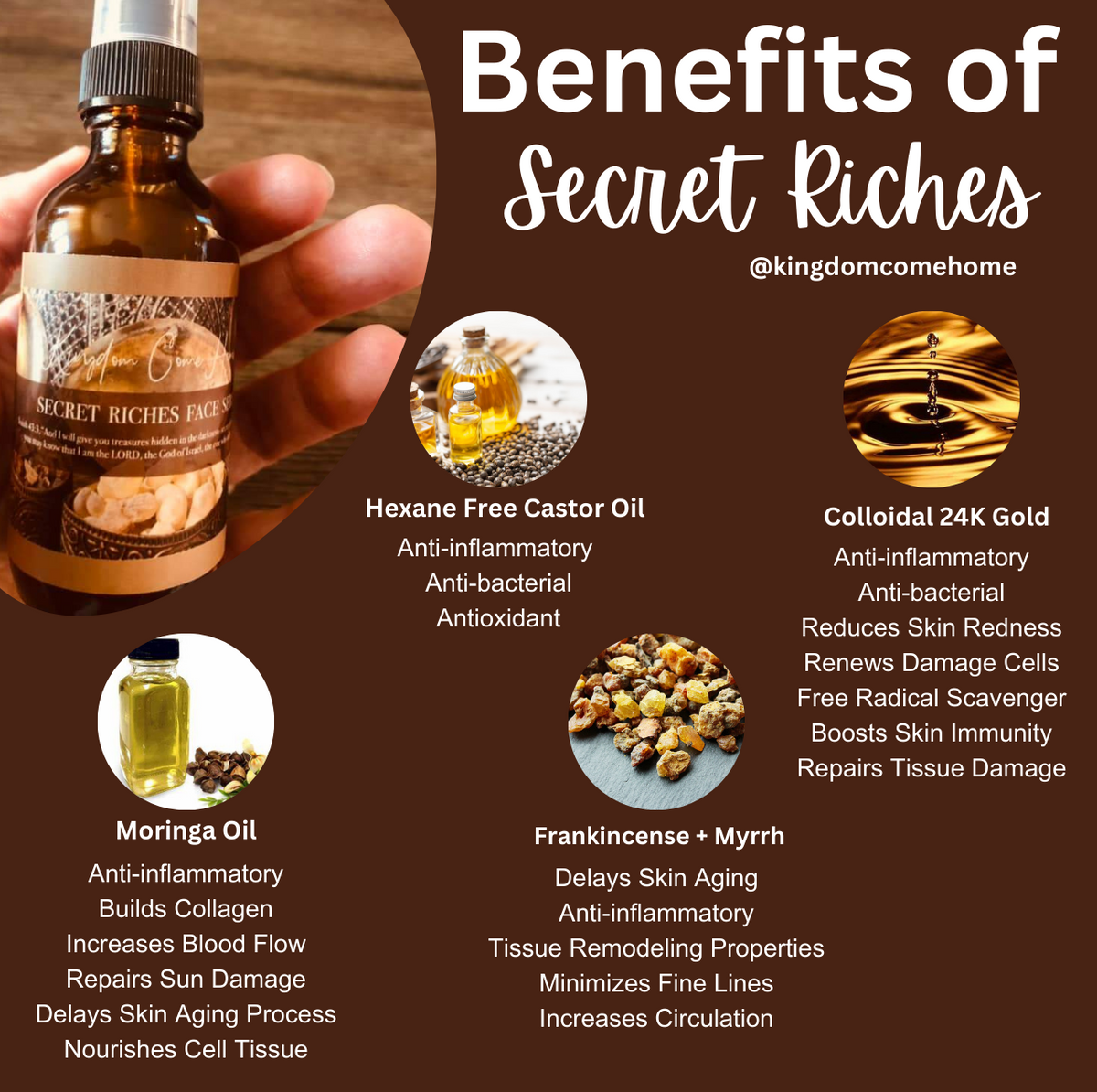 Secret Riches - 24K Gold Castor Face Oil Serum