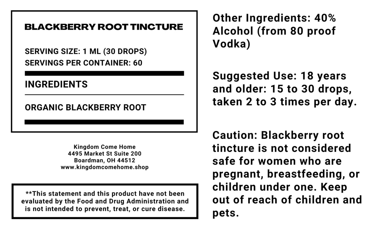 Blackberry Root Tincture