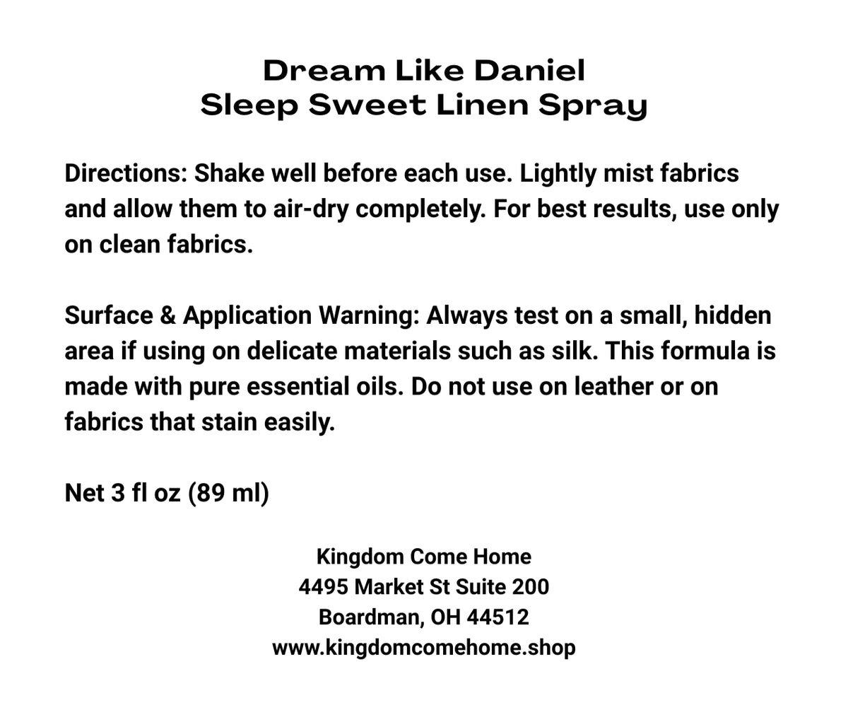 Dream Like Daniel - Sleep Sweet Linen Spray