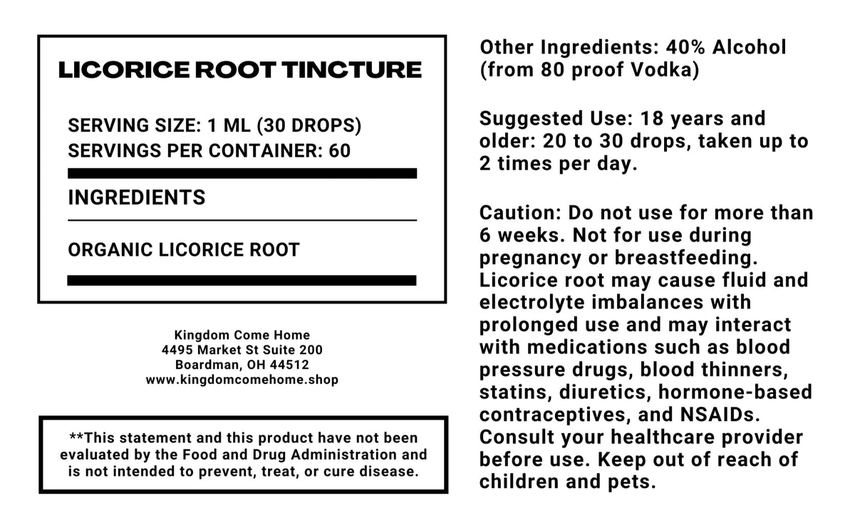 Licorice Root Tincture
