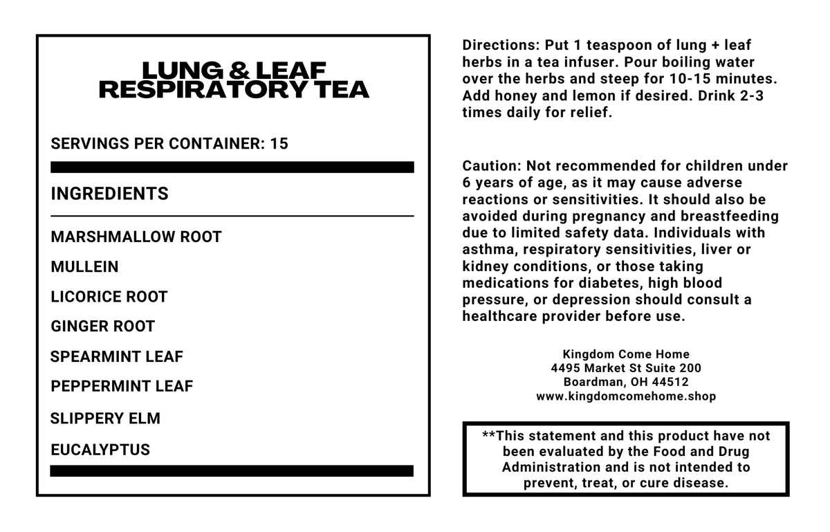 Lung & Leaf Respiratory Tea