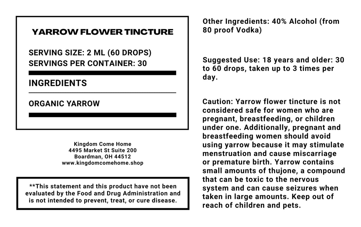Yarrow Flower Tincture