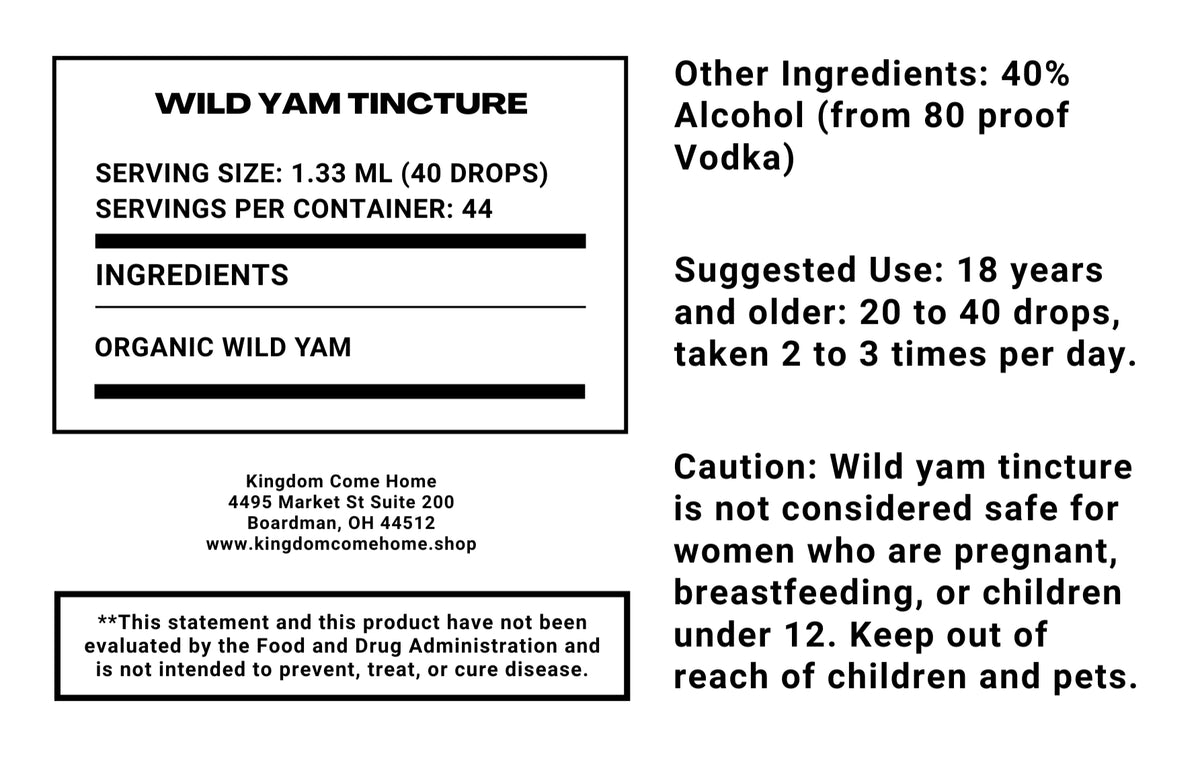 Wild Yam Tincture