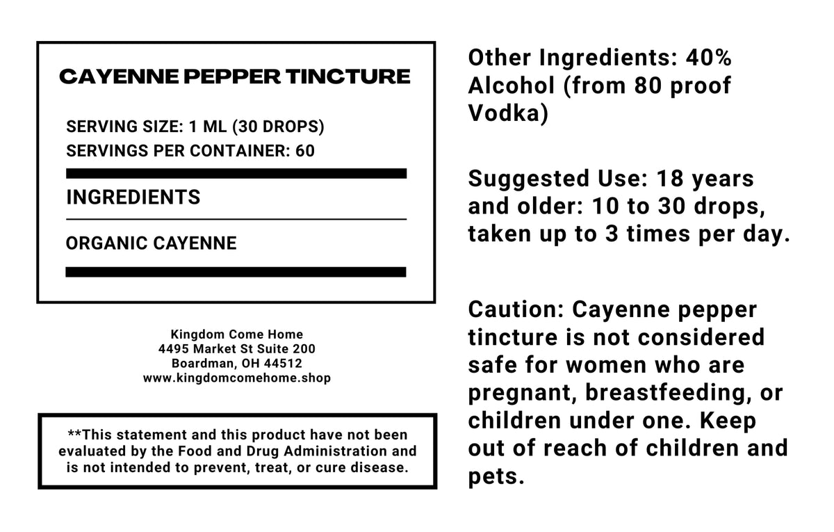 Cayenne Pepper Tincture