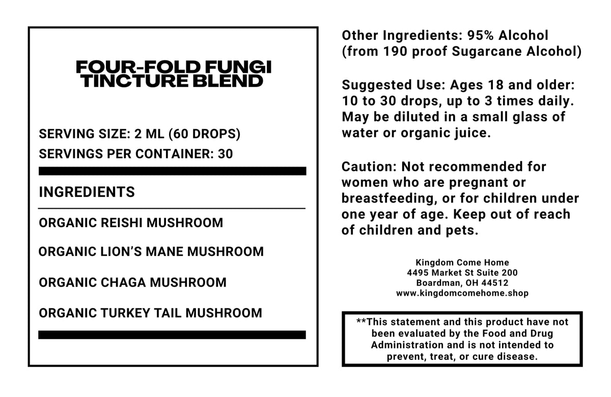 Four-Fold Fungi Tincture Blend