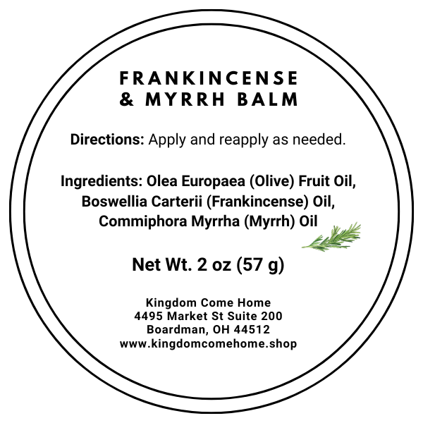 Frankincense & Myrrh Balm