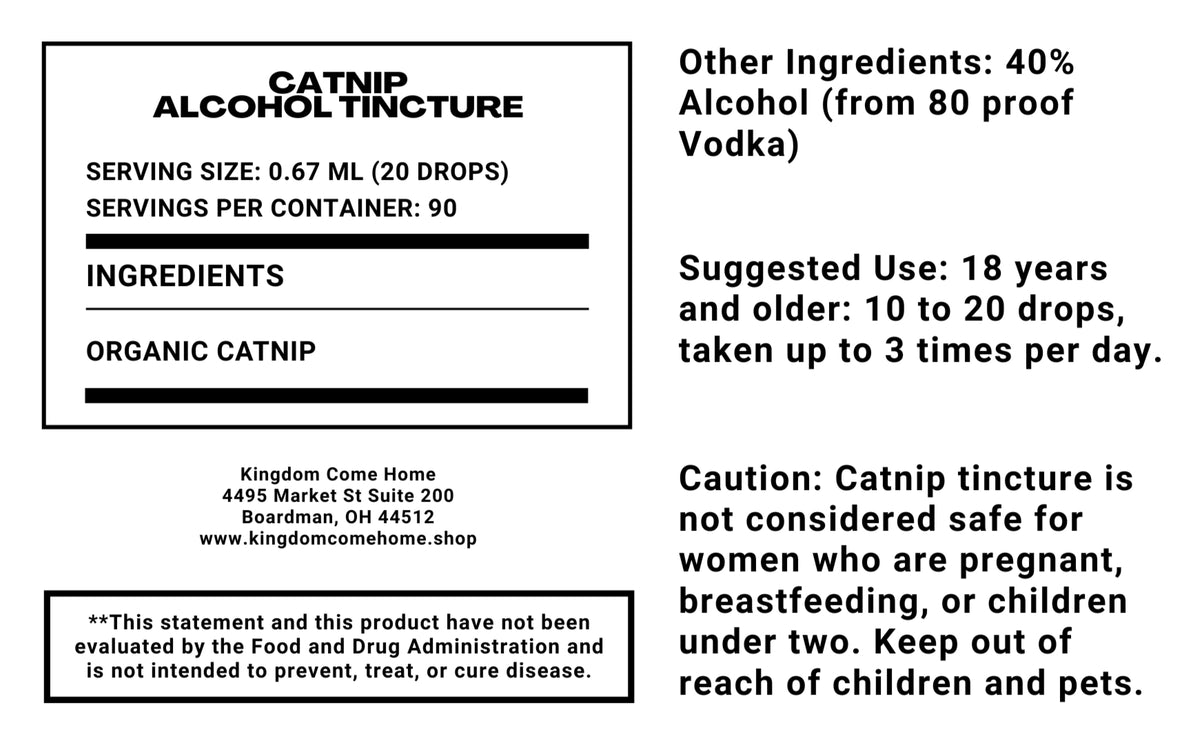 Catnip - Alcohol Tincture