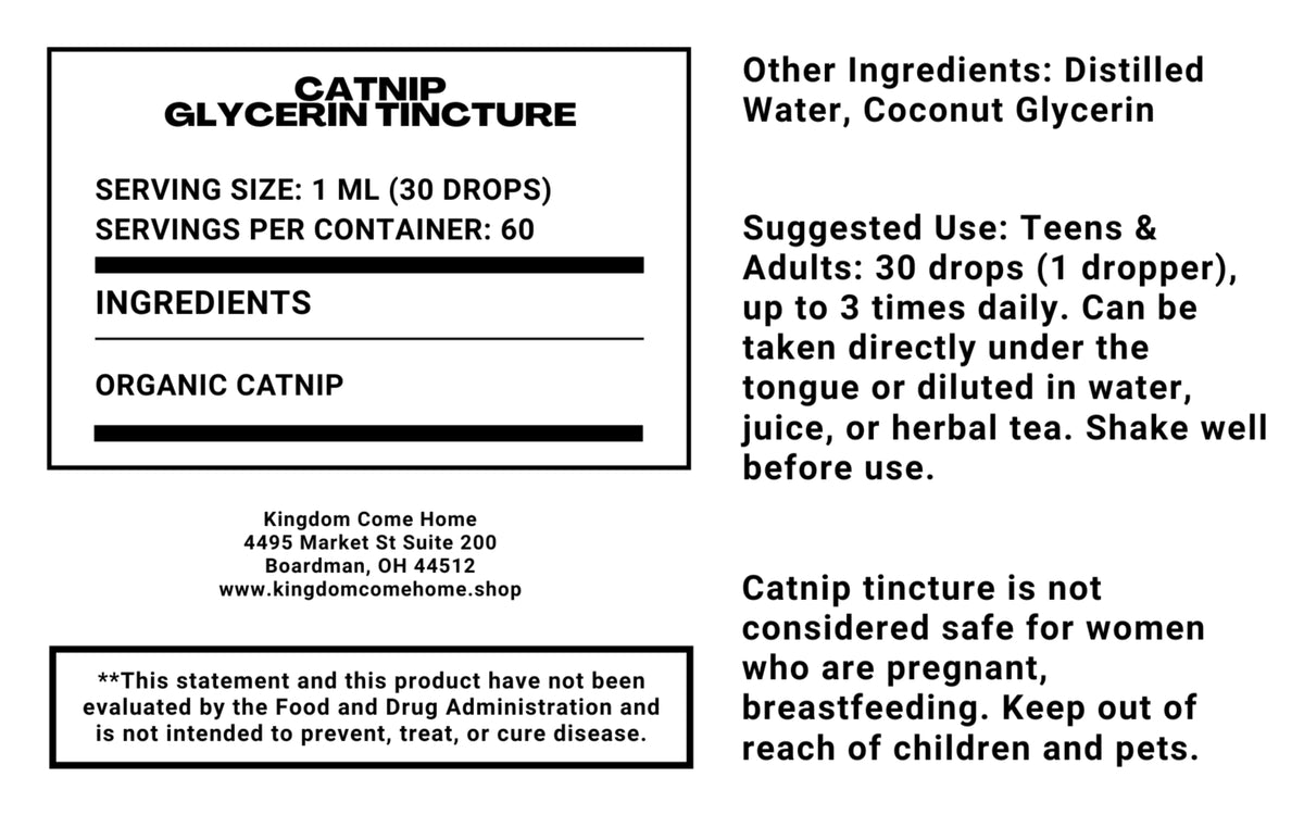 Catnip - Glycerin Tincture