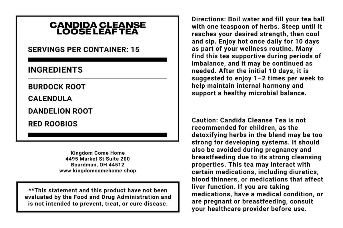 Candida Cleanse Loose Leaf Tea
