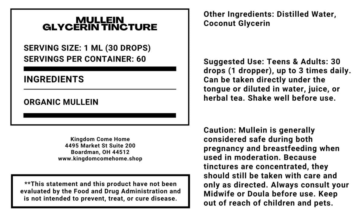 Mullein - Glycerin Tincture
