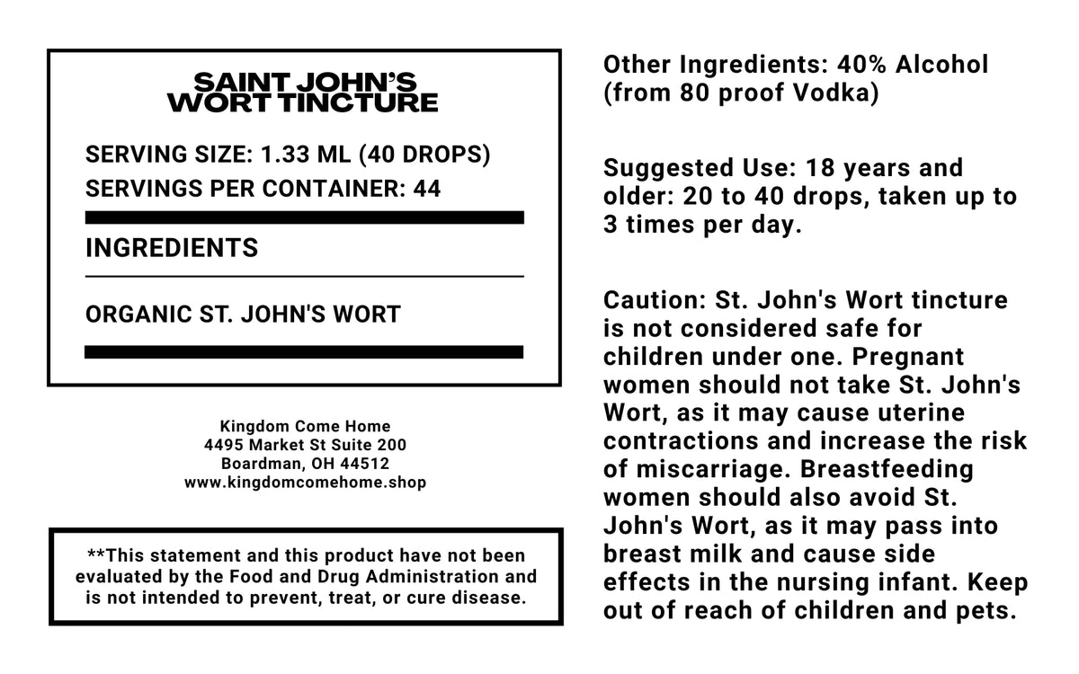 Saint John’s Wort Tincture