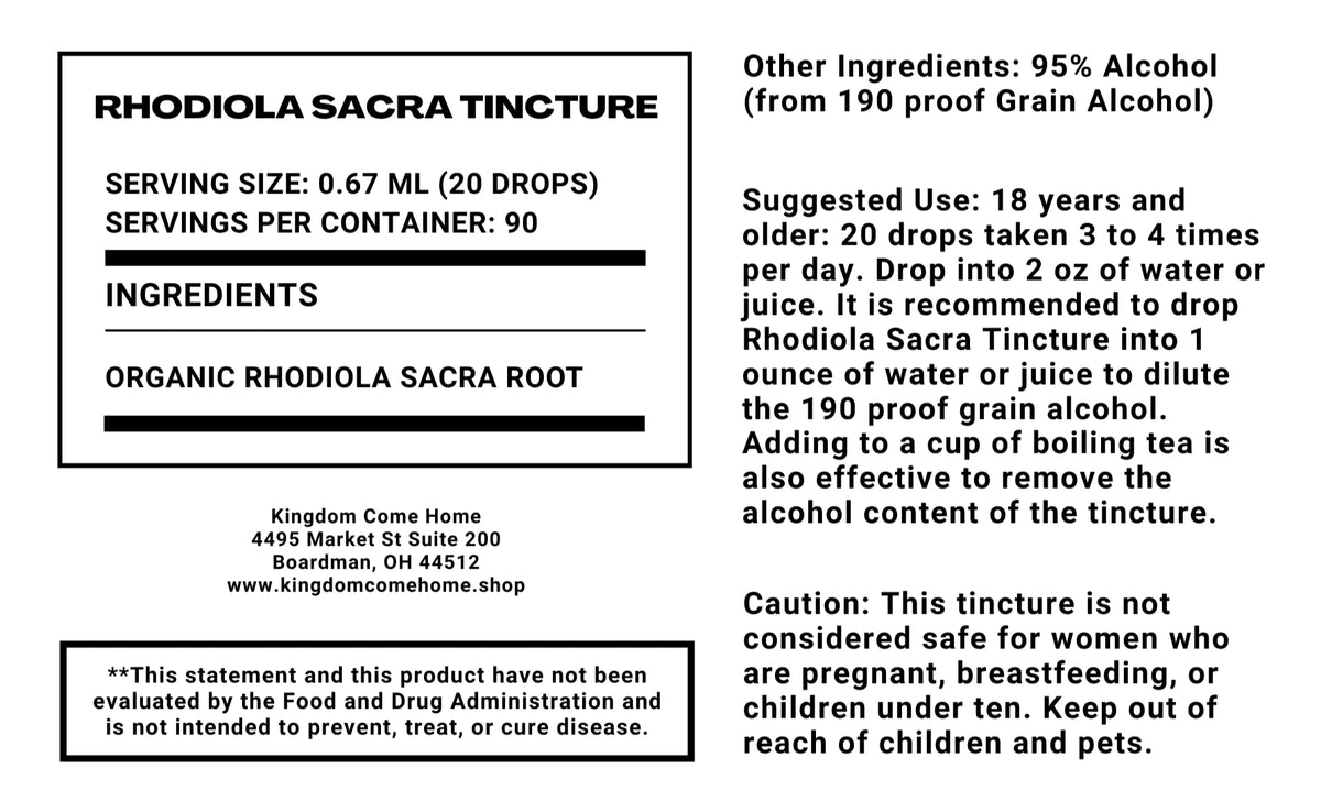 Rhodiola Sacra Tincture