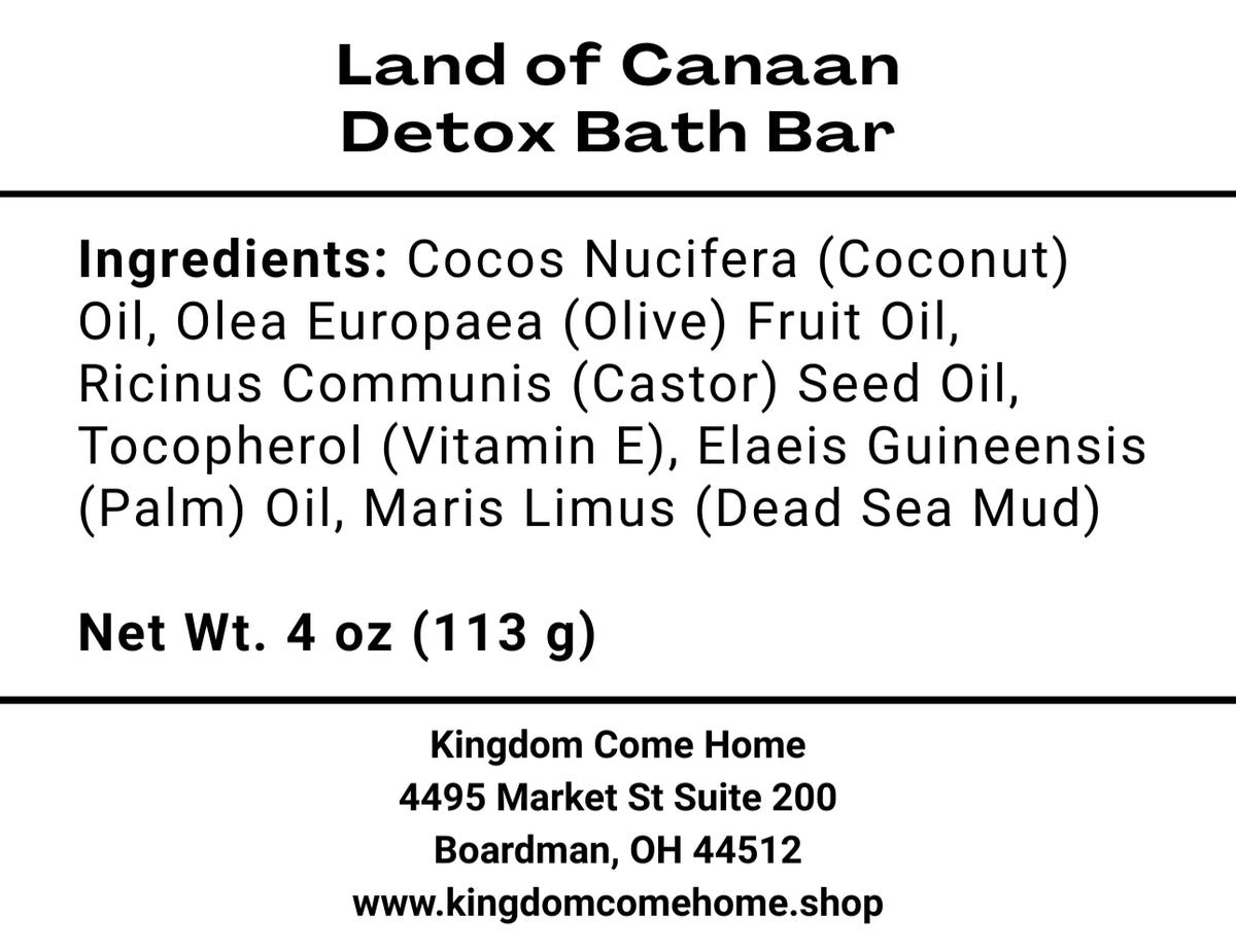 Land of Canaan Detox Bath Bar