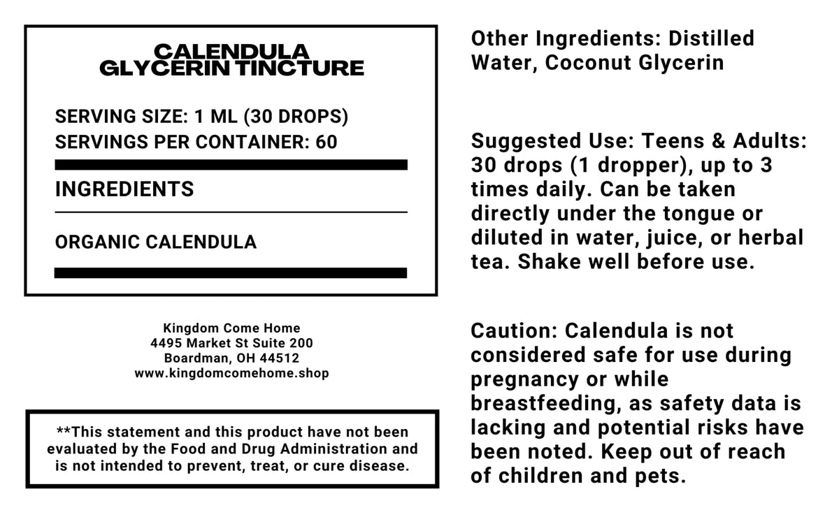 Calendula - Glycerin Tincture