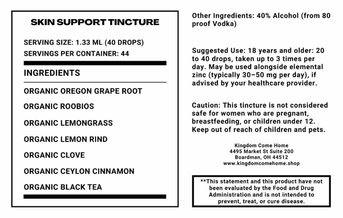 Clear Skin - Skin Support Tincture