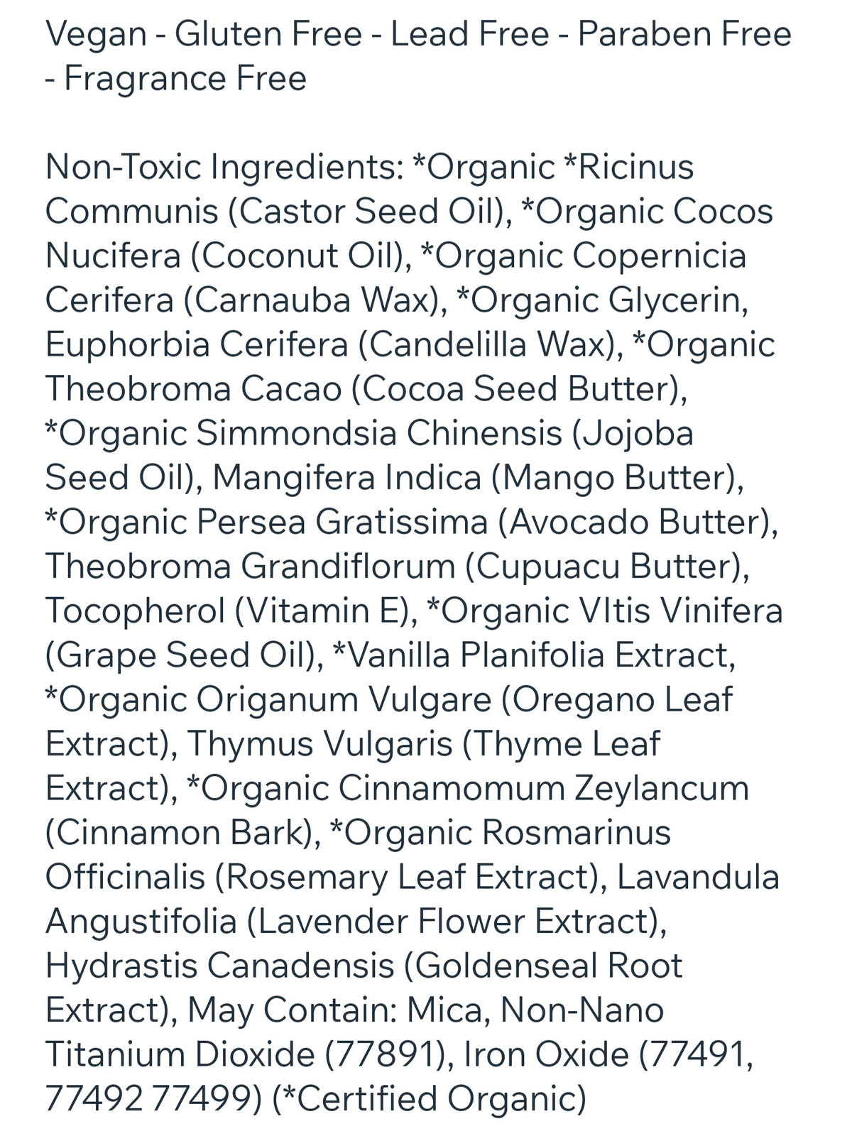 Organic Mango Butter Lipstick - Pomegranate