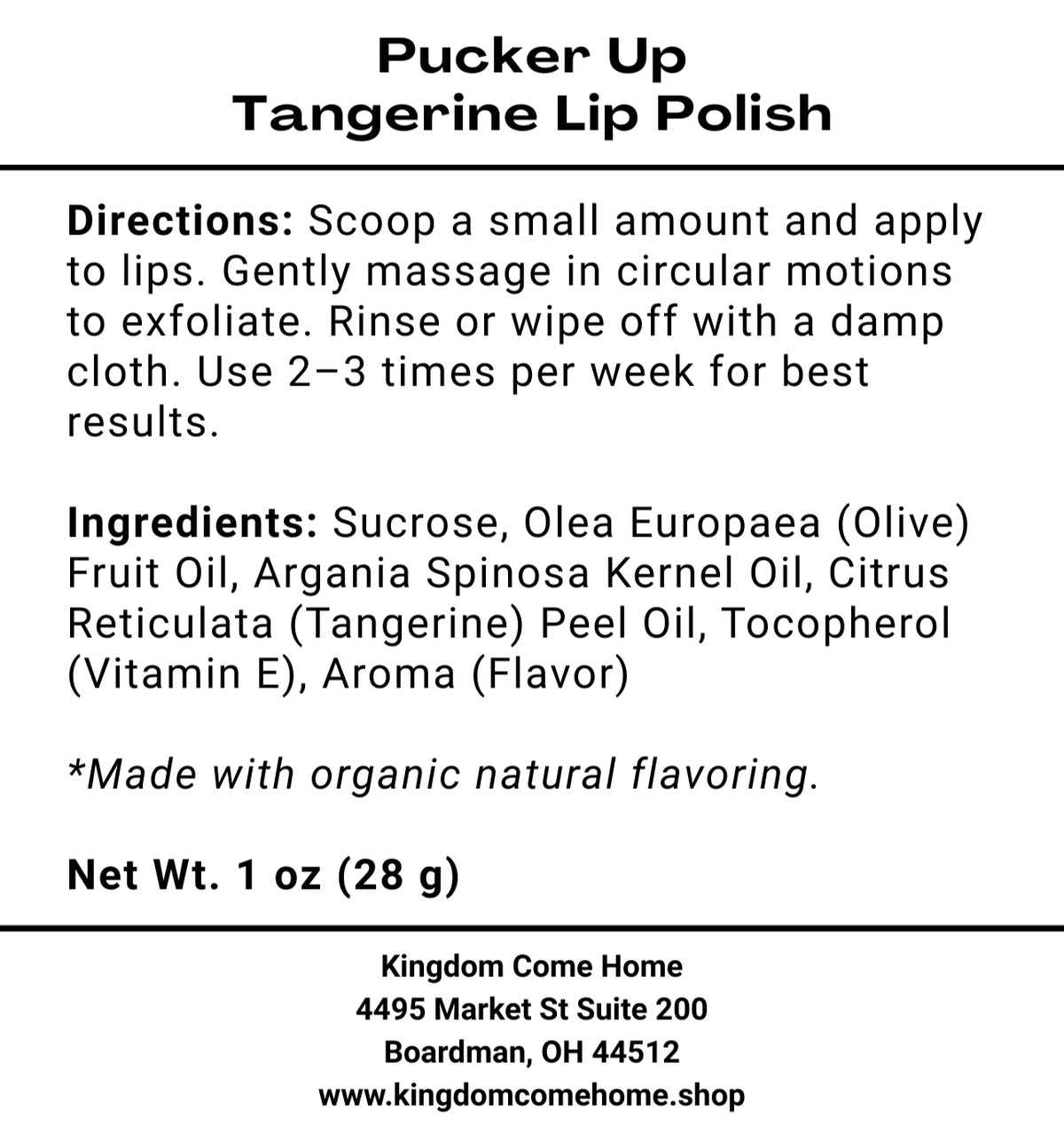 Pucker Up - Tangerine Lip Polish
