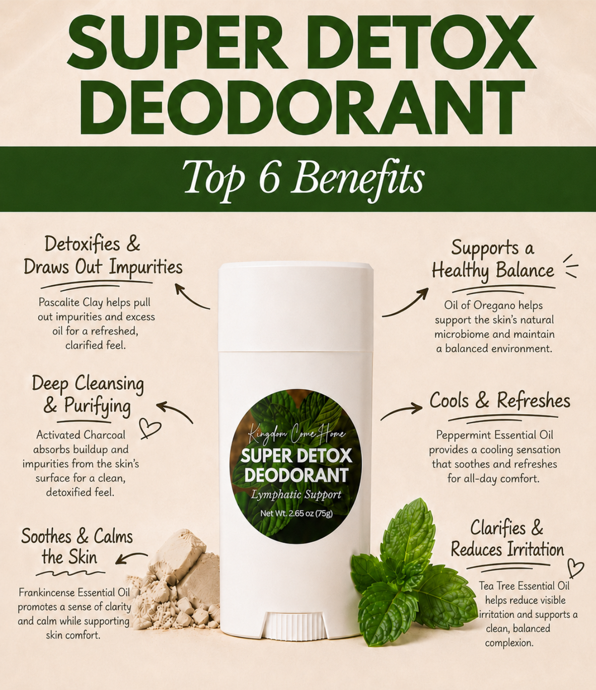 Super Detox Deodorant - Lymphatic Support