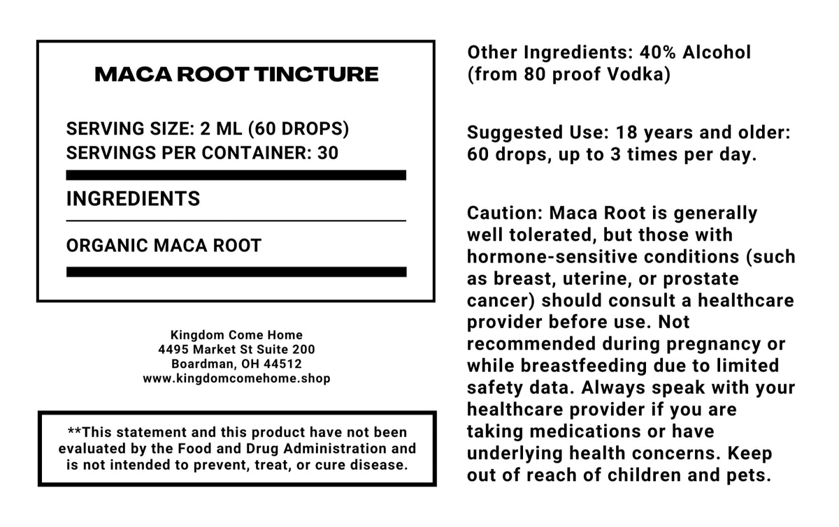 Maca Root Tincture