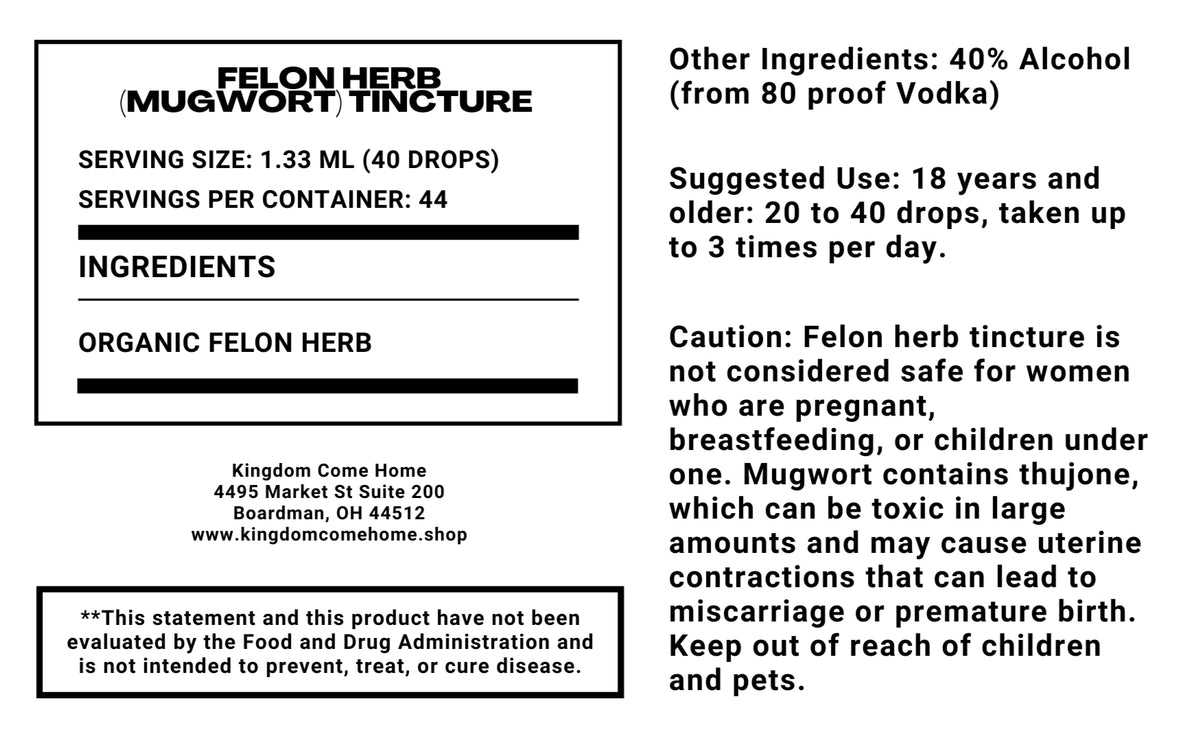Felon Herb (Mugwort) Tincture
