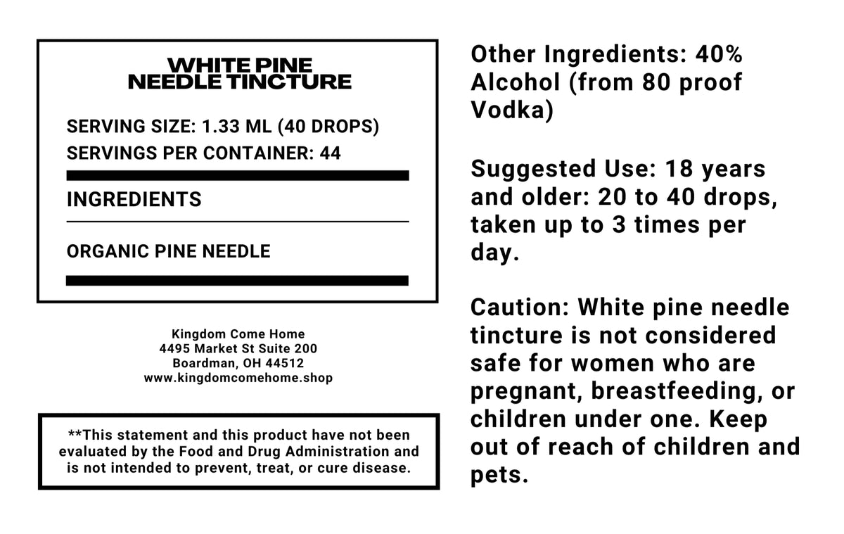 White Pine Needle Tincture