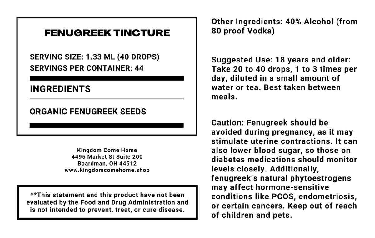 Fenugreek Tincture