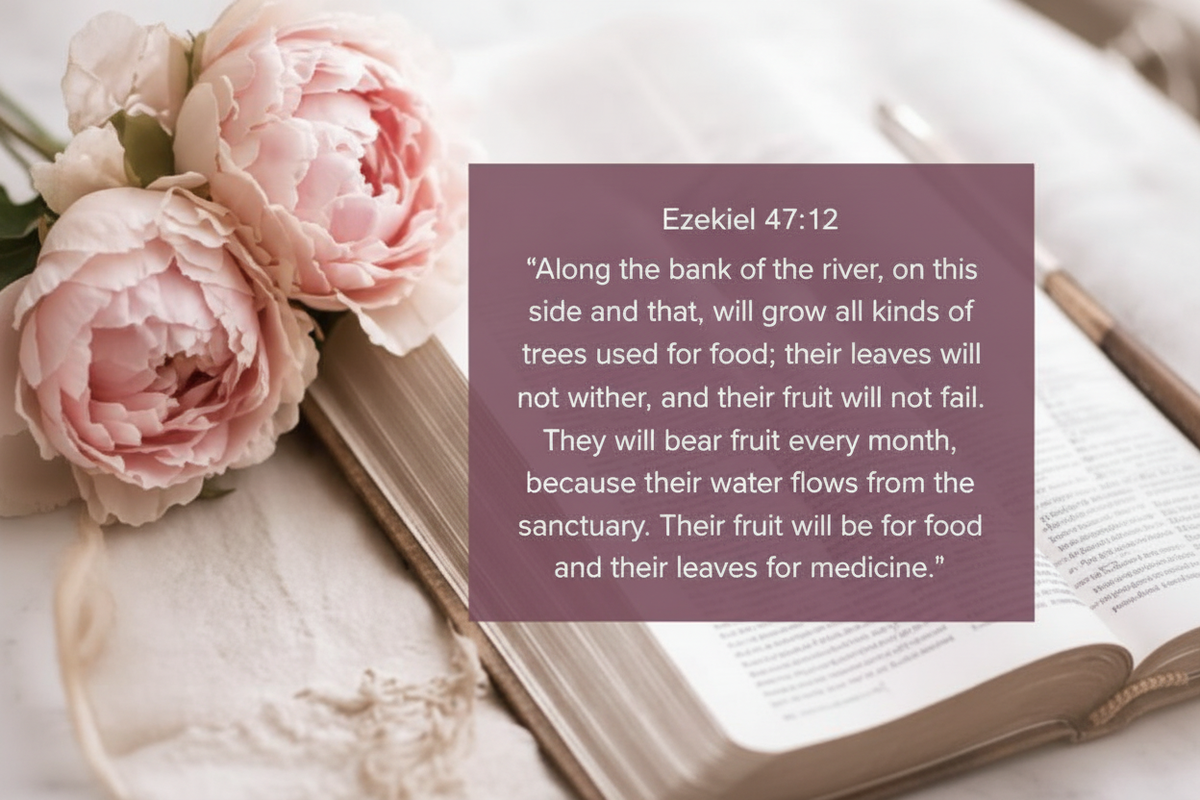 Ezekiel 47:12 - Clean High Resolution